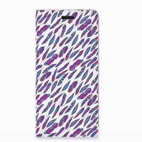 Nokia 3.1 (2018) Hoesje met Magneet Feathers Color - thumbnail