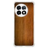 OnePlus 11 Stevig Telefoonhoesje Donker Hout - thumbnail