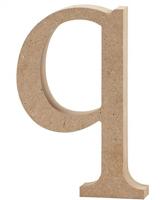 Creative letter q MDF 12,2 cm
