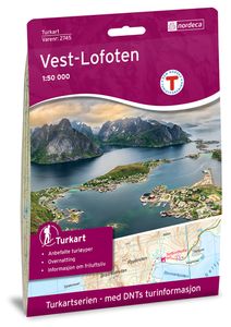 Wandelkaart 2745 Turkart Vest-Lofoten - West Lofoten | Nordeca