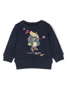 Ralph Lauren Kids sweat à motif Polo Bear - Bleu