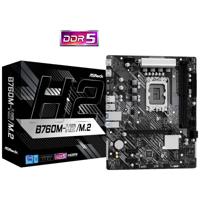 ASRock B760M-H2/M.2 Moederbord Socket Intel 1700 Vormfactor Micro-ATX Moederbord chipset Intel® B760 - thumbnail