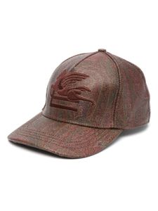 ETRO casquette Pegaso à imprimé cachemire - Marron