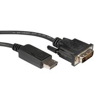 ROLINE DisplayPort Kabel DP Male - DVI Male (24+1), LSOH, zwart, 3 m - thumbnail