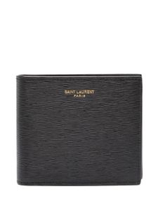 Saint Laurent portefeuille Paris East/West en cuir - Noir