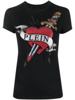 Philipp Plein t-shirt à logo serti de cristaux - Noir - thumbnail