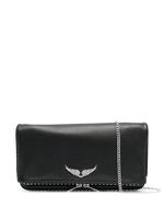 Zadig&Voltaire logo-plaque stud-embellished shoulder bag - Noir