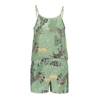 Geisha Meisjes jumpsuit - Groen luipaard