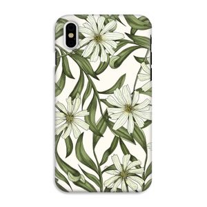 Wit bloemenpatroon: iPhone X Tough Case