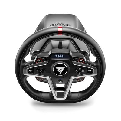 Thrustmaster T248P FF Wheel (PS5/PC) Stuurwiel PC, PlayStation 4, PlayStation 5 Zwart, Zilver Incl. pedaal