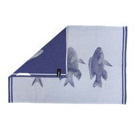 KOOK Theedoek Vis Blauw 50 x 70 cm - thumbnail