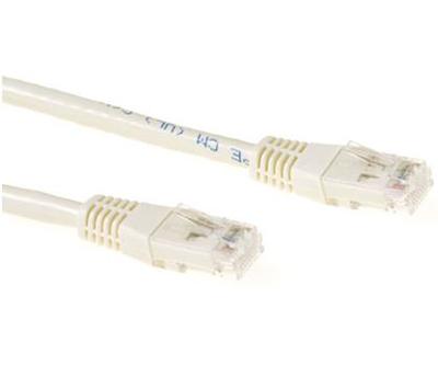 Verbindingskabel - RJ-45 (M) naar RJ-45 (M) - 20 m - UTP - CAT 6a - ivoor, RAL 1015