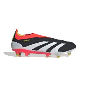 adidas Predator Elite Veterloze IJzeren-Nop Voetbalschoenen (SG) Zwart Wit Felrood