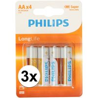 Philips 12 stuks AA batterijen - thumbnail