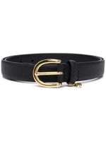 Lauren Ralph Lauren ceinture en cuir à breloque - Noir