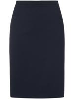 Rok in smal kokermodel blind loopsplit achter Van Windsor blauw