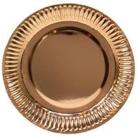 Bordjes metallic rosé goud 8 stuks