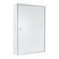 Rottner Sleutelkast eendeurs S 64 met cilinderslot, lichtgrijs, 64 sleutelhanger gratis, bevestigingsmateriaal inbegrepen, 450 x 300 x 80 mm