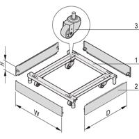 nVent SCHROFF 23130208 Sokkel (b x d) 600 mm x 600 mm 1 stuk(s) - thumbnail