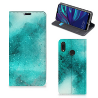 Bookcase Huawei Y7 hoesje Y7 Pro (2019) Painting Blue