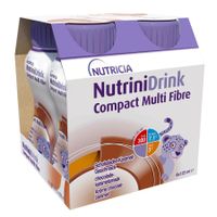 Nutrinidrink Compact Multi Fibre Chocolade-karamelsmaak 4x125ml - thumbnail