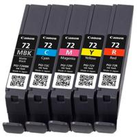 Canon 6402B009 inktcartridge 5 stuk(s) Origineel Normaal rendement Cyaan, Magenta, Mat Zwart, Rood, Geel - thumbnail