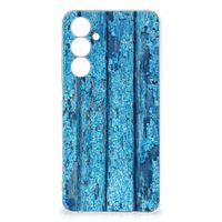 Samsung Galaxy A54 5G Bumper Hoesje Wood Blue - thumbnail