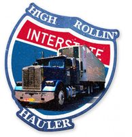 High Rollin&apos; Interstate Hauler Zwaar Metalen Bord 40 x 35 cm