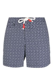 Orlebar Brown graphic-print recycled polyamide swim shorts - Bleu