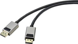 SpeaKa Professional SP-9510448 DisplayPort-kabel DisplayPort Aansluitkabel DisplayPort-stekker, DisplayPort-stekker 1.00 m Zwart 8K UHD