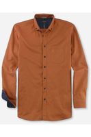 OLYMP Casual Modern Fit Overhemd caramel, Effen