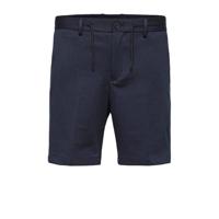 SELECTED HOMME regular fit chino short Pete donkerblauw