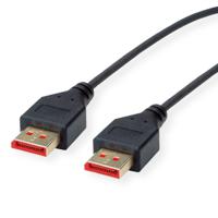 ROLINE DisplayPort Kabel, DP v1.4, M/M, DUN, zwart, 1 m - thumbnail