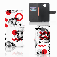 Telefoonhoesje met Naam Wiko Wim Skull Red