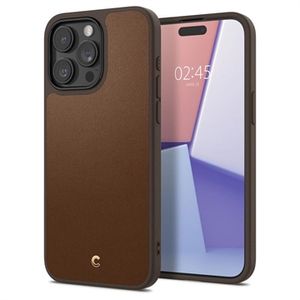 iPhone 15 Pro Max Spigen Cyrill Kajuk Mag Hybride Hoesje - Bruin