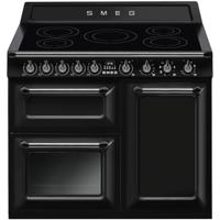 Smeg CUISINIARE TR103IBL2 Range-fornuis Electrisch Inductiekookplaat zones Zwart A - thumbnail