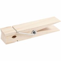 Hobby materiaal grote houten knijper 15 cm