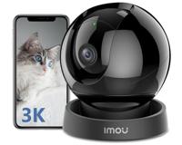 Imou 2024 3K(5MP) Bewakingscamera WiFi Binnen 360° Verbonden IP-camera Draadloze Mens/Veranimal AI Slimme Volging Privémode Bidirectionele Audio Compatibel met Alexa voor Baby