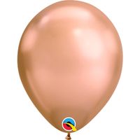 Ballonnen Roségoud Chroom 28cm (100st) - thumbnail