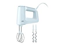 Braun Multimix 3 HM 3100 WH Handmixer - 5 Snelheden en Turbo, Inclusief Garde en Deeghaak, 500W, Wit