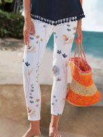 Floral Regular Fit Vacation Leggings