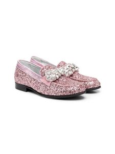 Monnalisa ballerines à paillettes - Rose