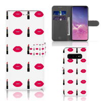 Samsung Galaxy S10 Plus Telefoon Hoesje Lipstick Kiss - thumbnail