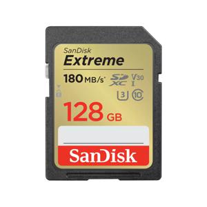 SanDisk Extreme SDXC-kaart 128 GB Class 10 UHS-I Schokbestendig, Waterdicht