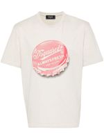 DSQUARED2 t-shirt en coton à imprimé graphique - Tons neutres