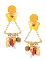 Amir Slama boucles d'oreilles Penduricalho - Jaune