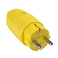 as - Schwabe 62403 Rubberen Stekkers/Koppelingen zonder Kabel voor Gebruik Buitenshuis, IP44, IP44, 230 V/16 A, Geel