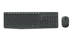 Logitech MK235 toetsenbord Inclusief muis USB QWERTY US International Grijs