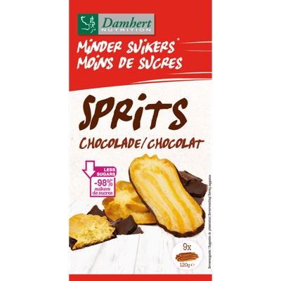 Damhert Low carb Sprits Chocolade Damhert Low carb Sprits Chocolade