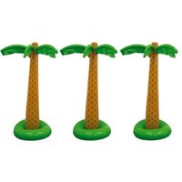 Set van 3x stuks opblaasbare palmboom/bomen 180 cm - thumbnail